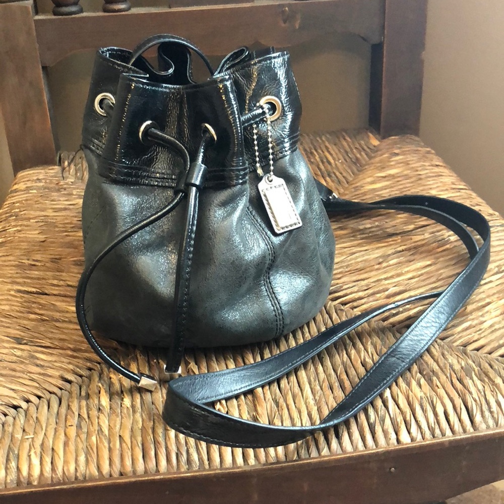 Coach Drawstring Crossbody Bucket Bag